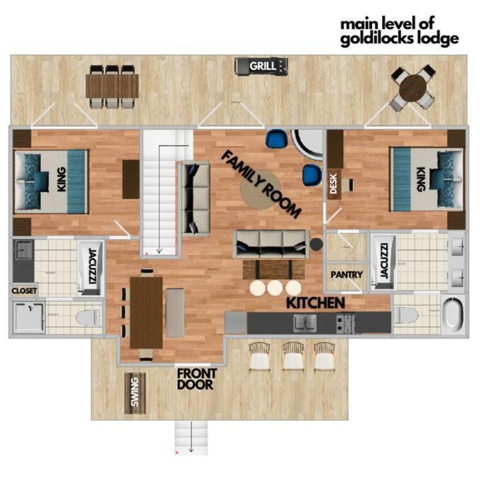 1 Min To The Parkway Spacious Cabin W 3 Suites And Extra Bedroom! Pigeon Forge Exterior foto